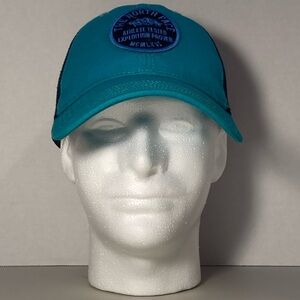 The North Face teal hat with patch